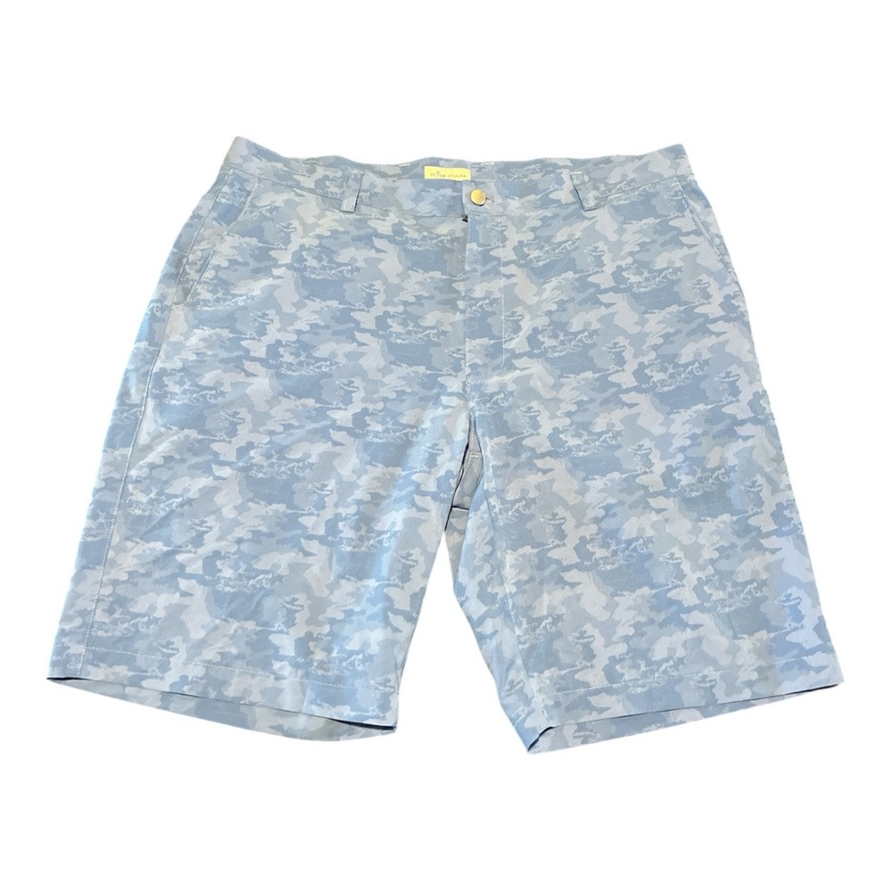 Peter Millar Shorts Mens 38 Blue  Crown Sport Shackleford Performance Golf Prep